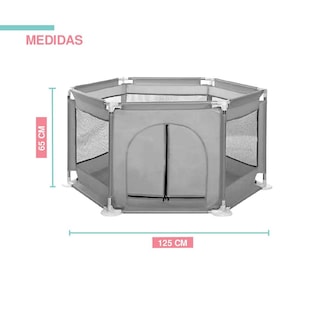 Foto 2 | Corral Hexagonal Yei color Gris para Bebé