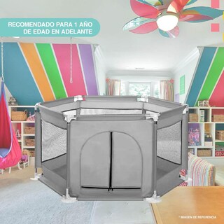 Foto 3 | Corral Hexagonal Yei color Gris para Bebé