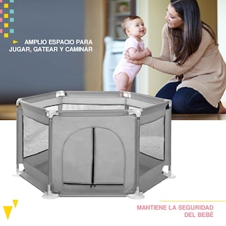 Foto 5 | Corral Hexagonal Yei color Gris para Bebé