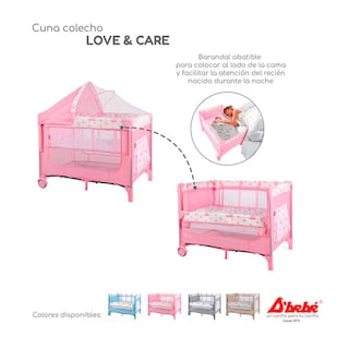 Foto 6 | Cuna Colecho Love & Care Bebe Rosa
