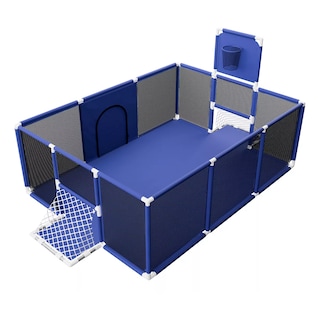 Foto 1 | Corralito Para Bebé Corral Infantil Gimnasio De Juegos Eo Safe Imports Esi-18406 Azul