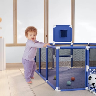 Foto 3 | Corralito Para Bebé Corral Infantil Gimnasio De Juegos Eo Safe Imports Esi-18406 Azul
