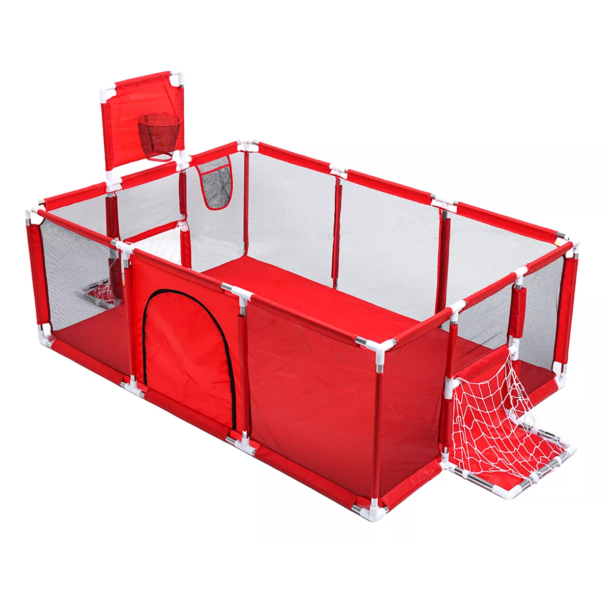 Foto 2 pulgar | Corralito Para Bebé Corral Infantil Gimnasio De Juegos Eo Safe Imports Esi-18407  Rojo