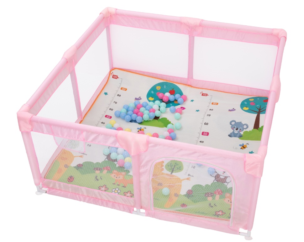 Foto 1 | Corral Para Bebé Aeiou Bc004 150*150 Plegable De Juego Rosa