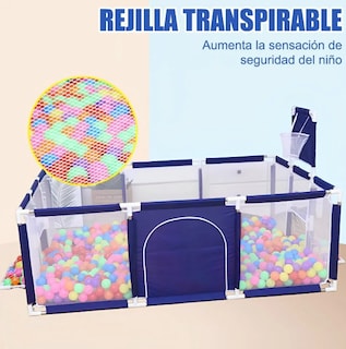 Foto 4 | Cercado Xtellar De Bebé Juego De Niños Gimnasio Plus Ocean Ball Color Azul