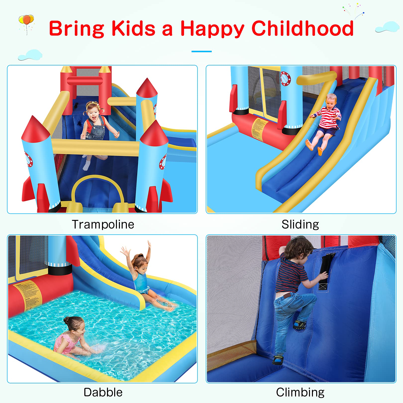 Foto 3 pulgar | Casa Hinchable Dreamvan Para Niños Con Ventilador - Venta Internacional.