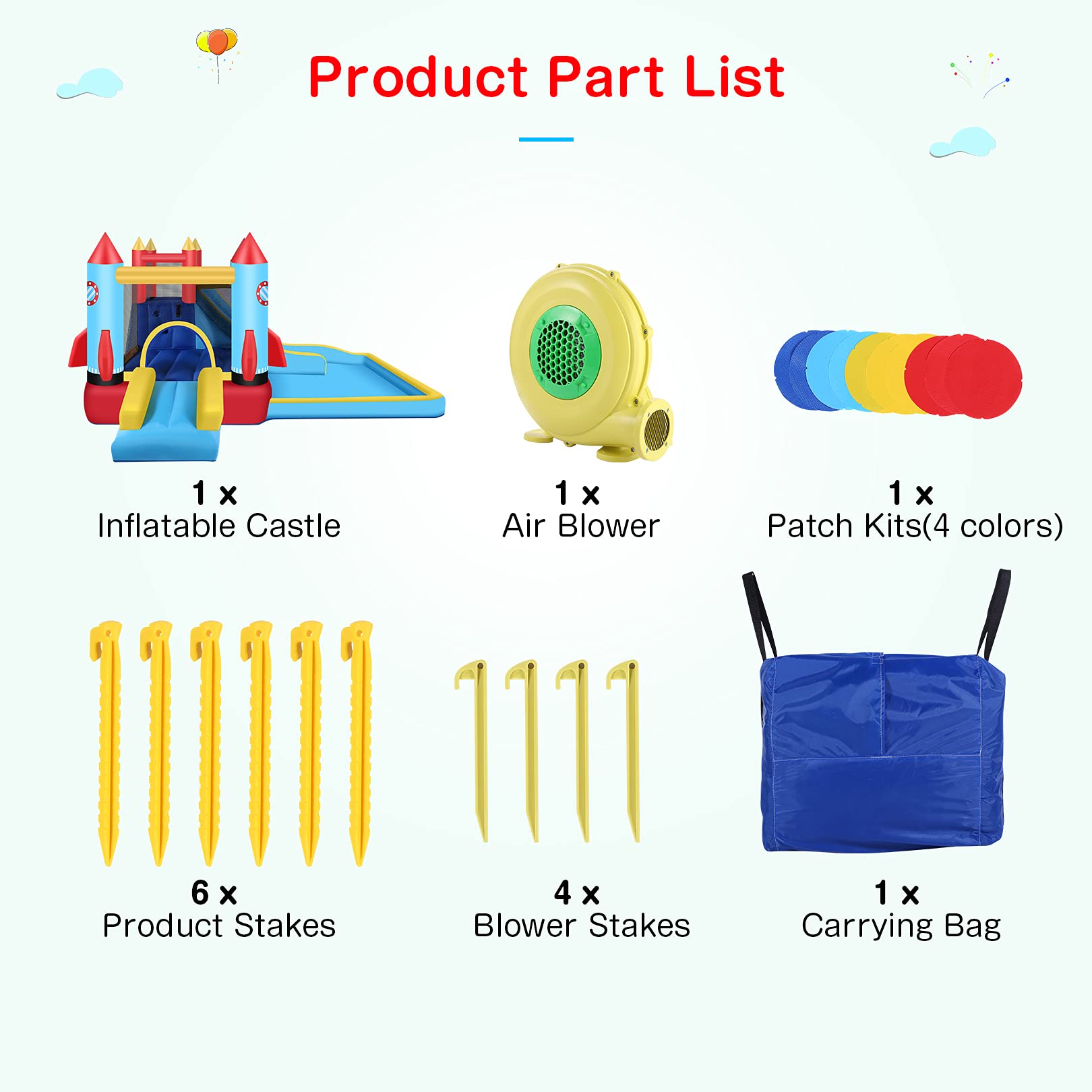 Foto 8 pulgar | Casa Hinchable Dreamvan Para Niños Con Ventilador - Venta Internacional.