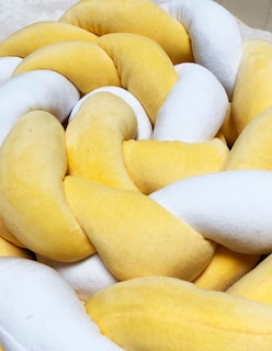 Foto 3 | Protector De Cuna 2m Protege Golpes Bebé Amarillo Blanco