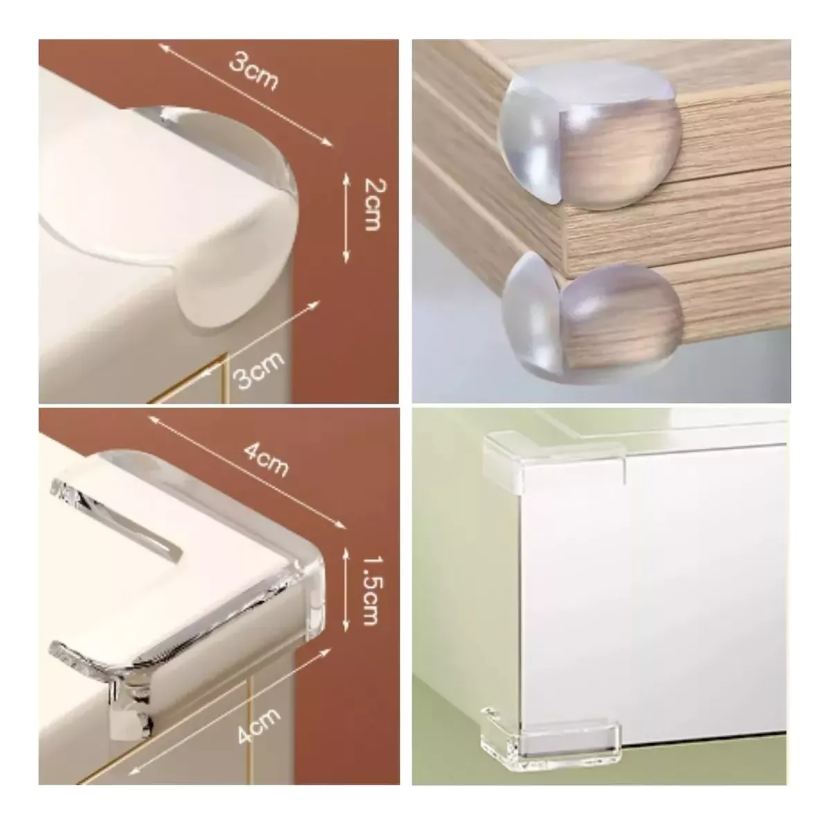 Foto 4 pulgar | 20 Piezas Muebles Para Bebes Protector De Esquinas De Mesas Eo Safe Imports Esi-17180 Transparente
