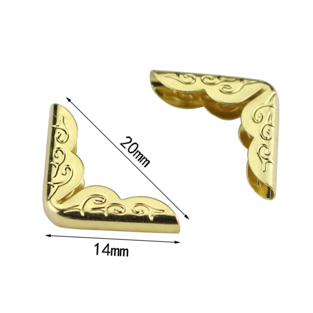 Foto 7 pulgar | Protector De Esquinas Nuobesty Para Álbumes De Recortes, Metal, 60 Unidades, 2 X 1,5 X 0,5 Cm - Venta Internacional.