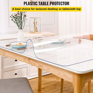 Foto 2 | Mantel Vevor De Plástico, 96 X 46 Cm, Pvc Grueso, Transparente, Impermeable - Venta Internacional.