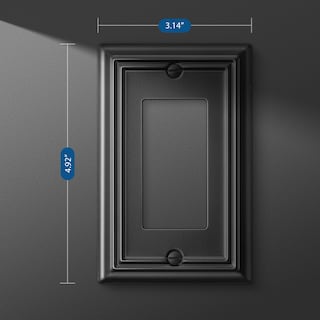 Foto 6 | Wall Plates Dewenwils Metel Decorator Outlet Cover, Paquete De 4 - Venta Internacional.