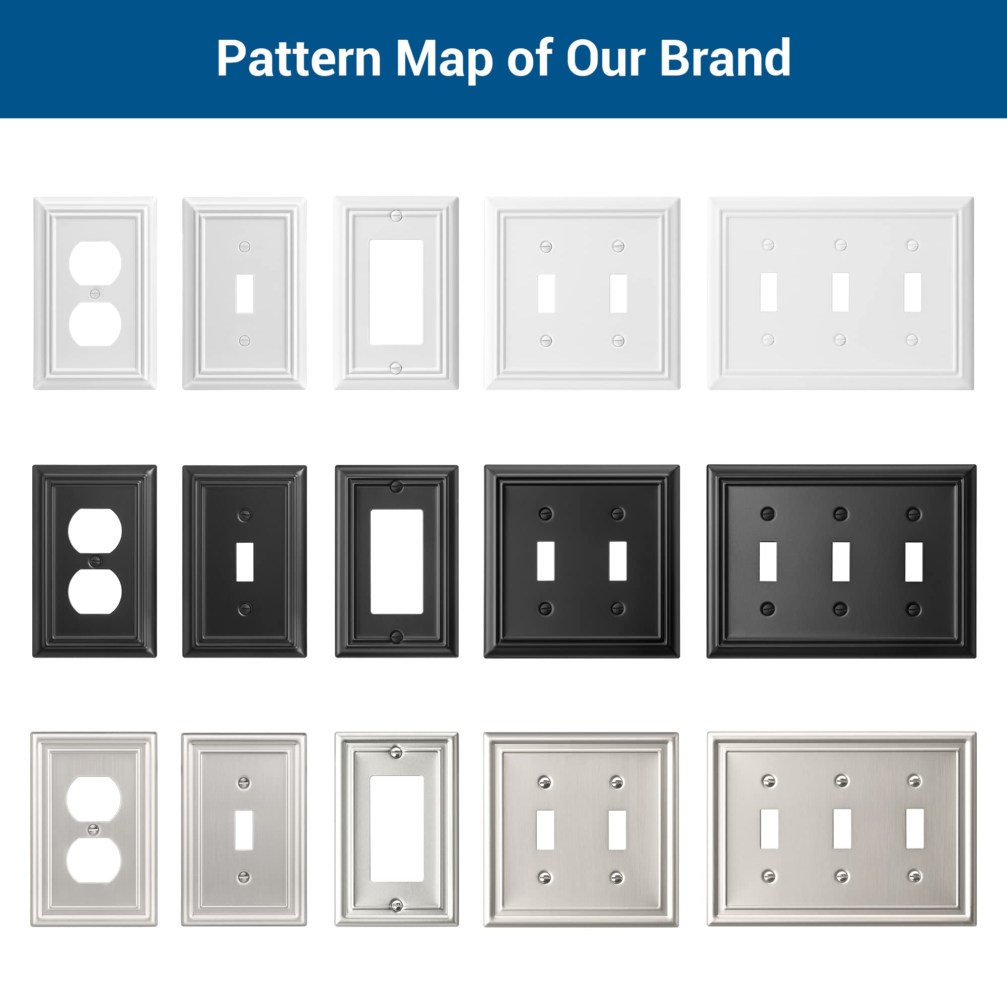 Foto 8 pulgar | Wall Plates Dewenwils Metel Decorator Outlet Cover, Paquete De 4 - Venta Internacional.