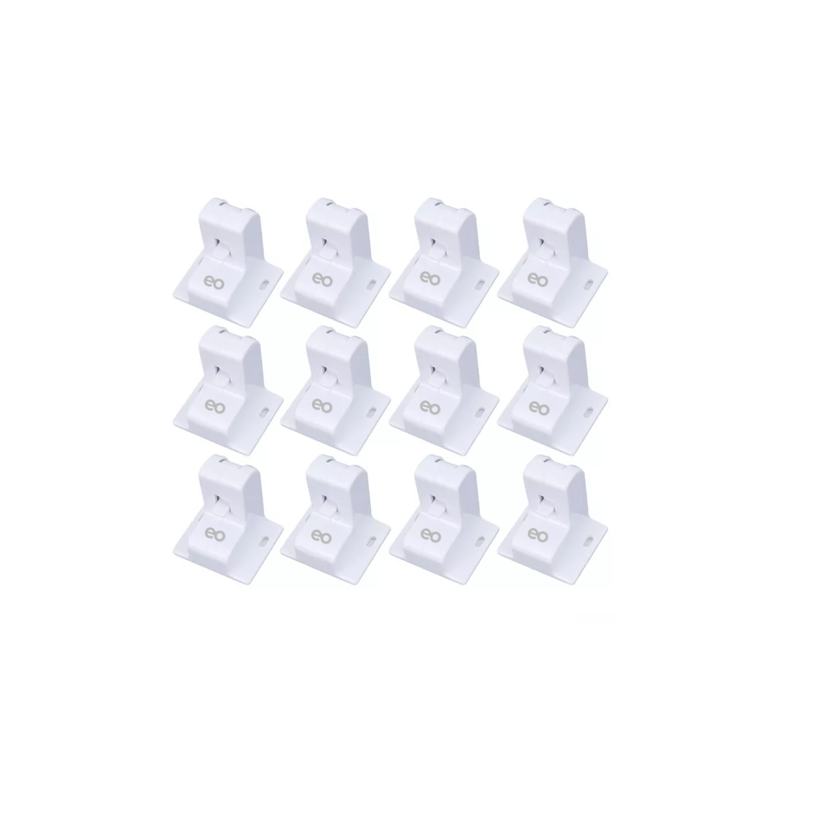 Conjunto 12 Seguros Imán Cerradura para Niños Eo Safe Imports Esi-15514 Blanco