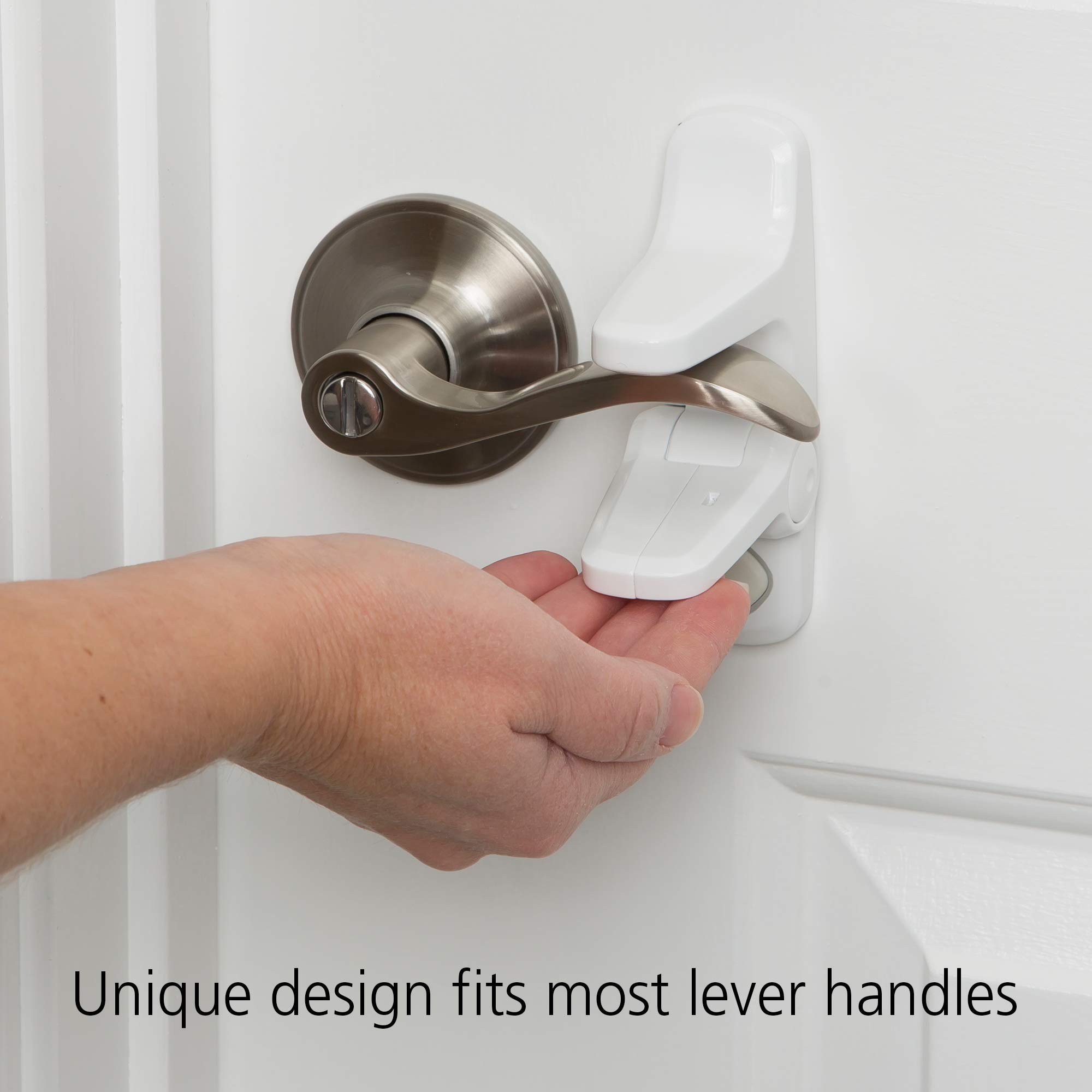 Foto 5 pulgar | Lever Handle Lock Safety 1st Outsmart White, Paquete De 4 - Venta Internacional.