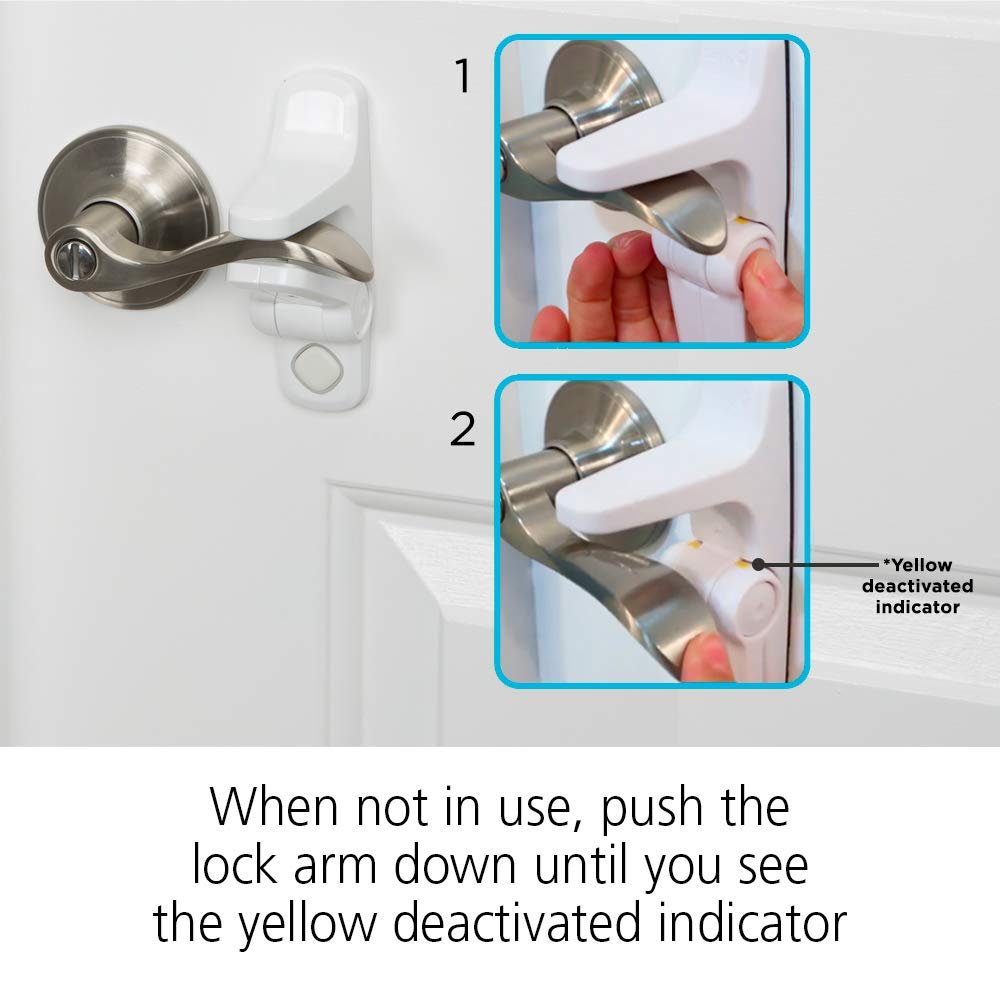 Foto 6 pulgar | Lever Handle Lock Safety 1st Outsmart White, Paquete De 4 - Venta Internacional.