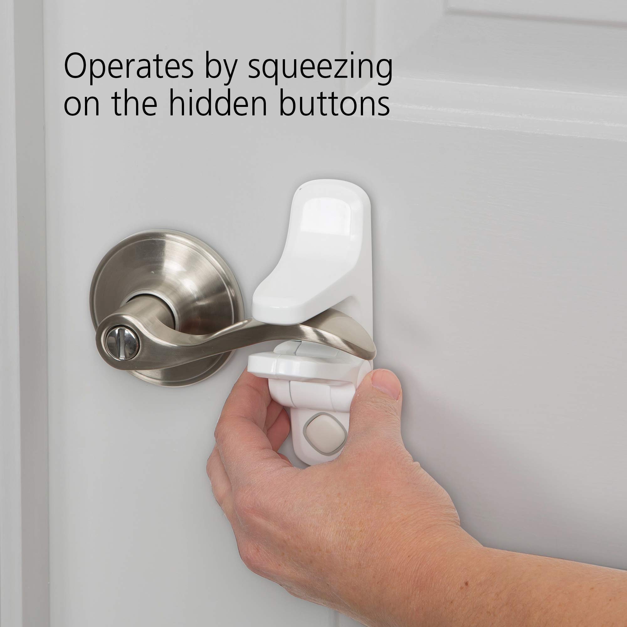 Foto 7 pulgar | Lever Handle Lock Safety 1st Outsmart White, Paquete De 4 - Venta Internacional.