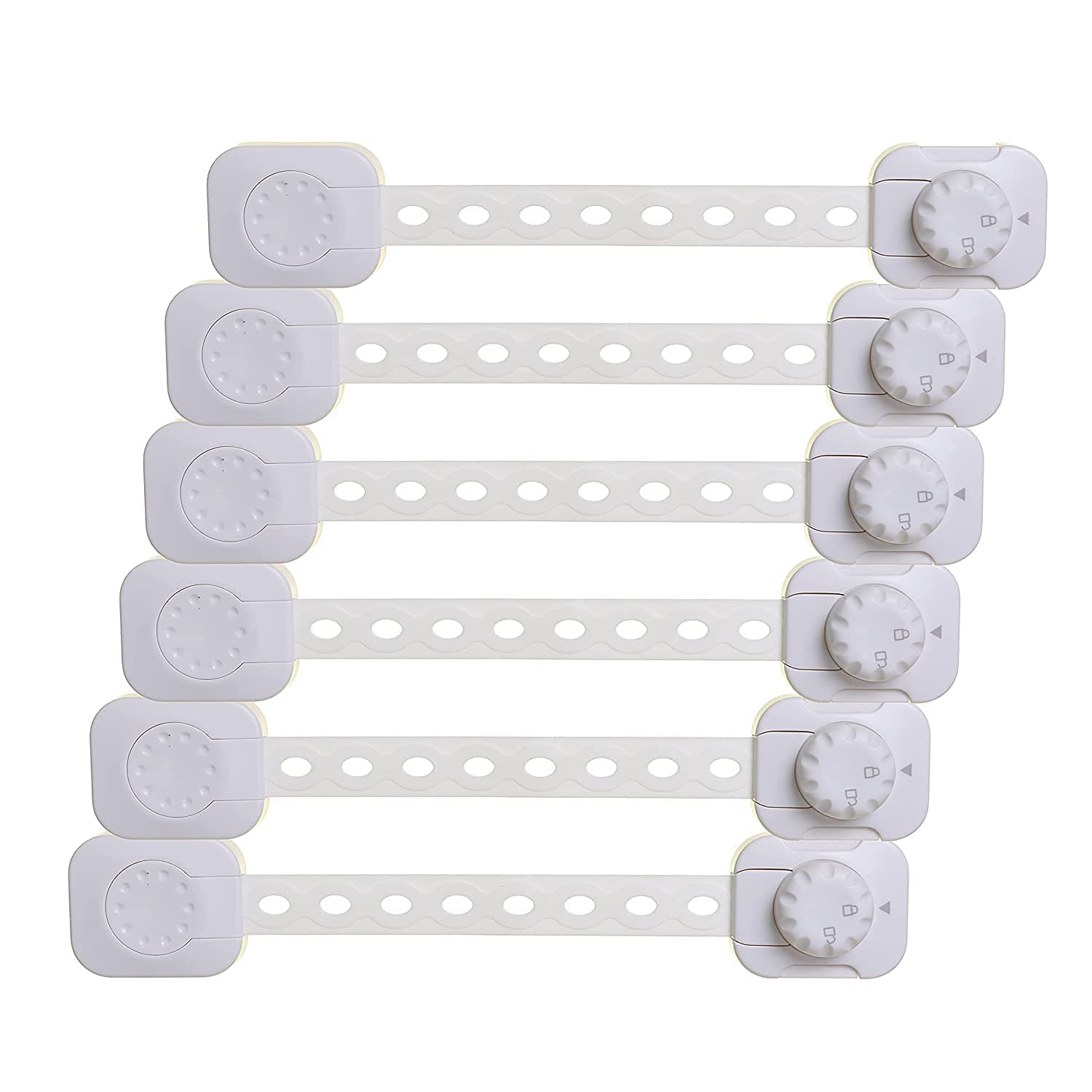 Foto 2 pulgar | Candados De Seguridad Para Niños Dreambaby Twist 'n Lock L1435 Blancos, Paquete De 6 - Venta Internacional.
