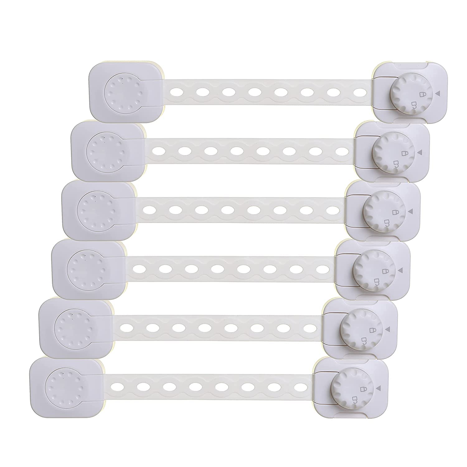 Foto 3 pulgar | Candados De Seguridad Para Niños Dreambaby Twist 'n Lock L1435 Blancos, Paquete De 6 - Venta Internacional.