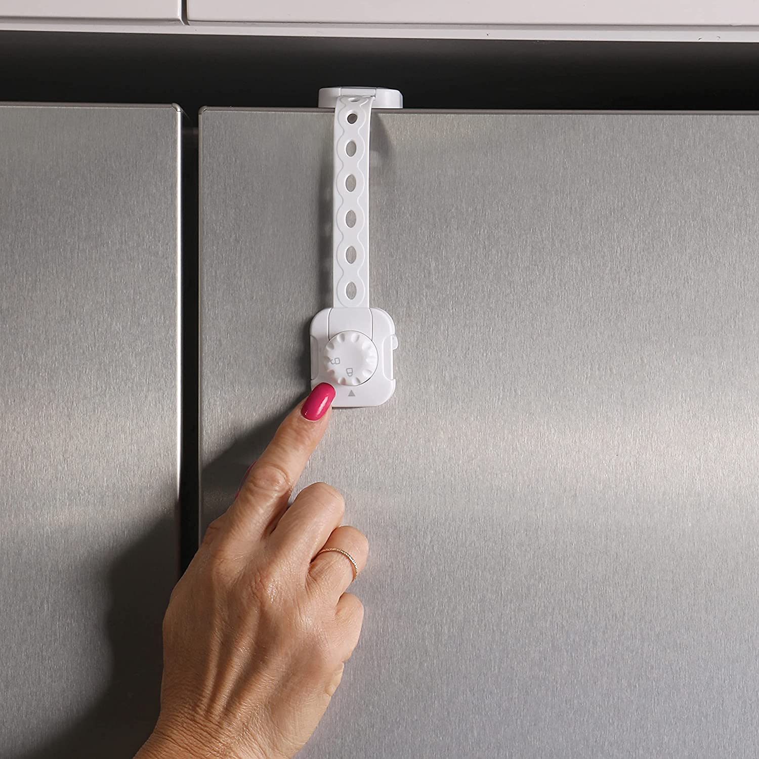 Foto 7 pulgar | Candados De Seguridad Para Niños Dreambaby Twist 'n Lock L1435 Blancos, Paquete De 6 - Venta Internacional.