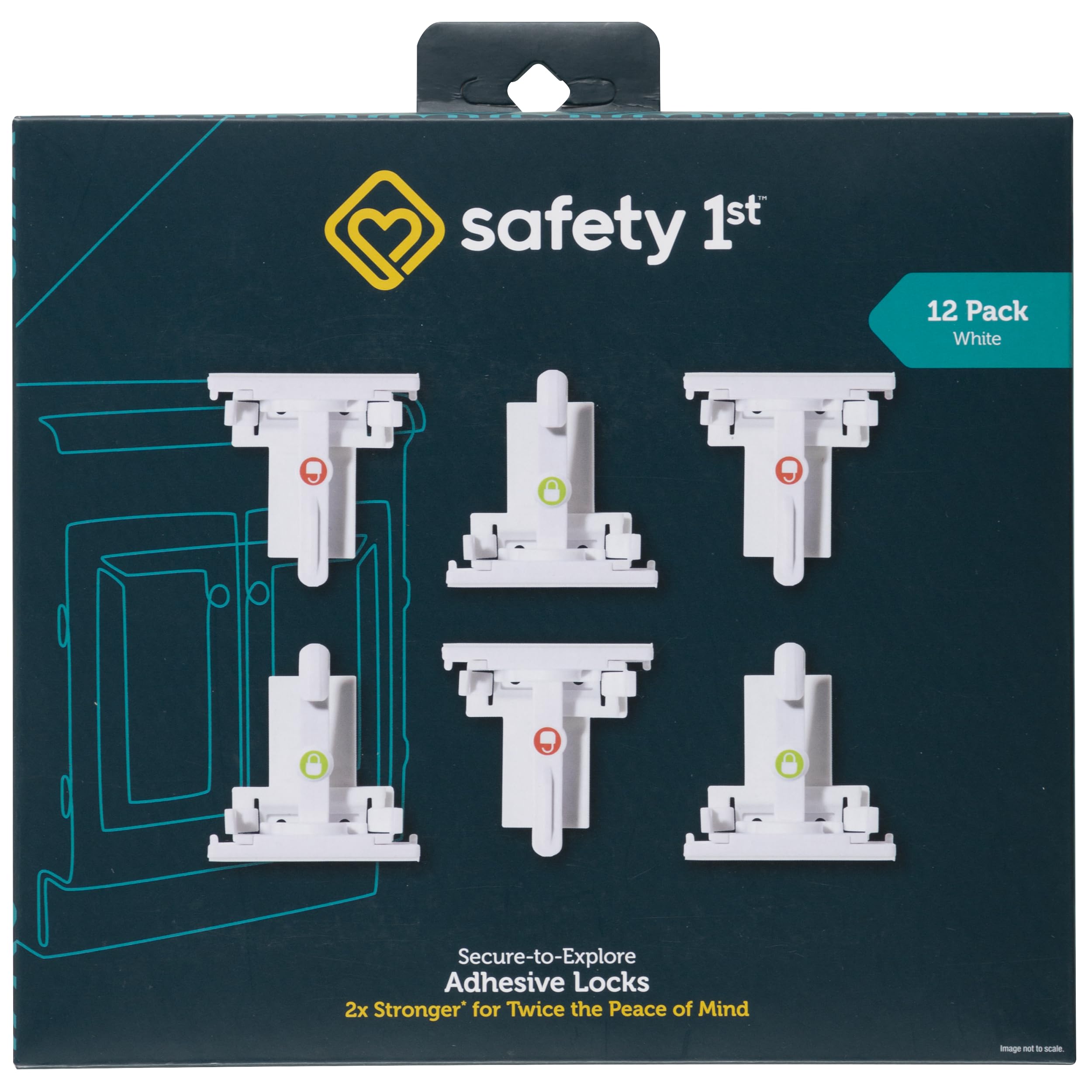 Foto 1 | Cerraduras Para Armarios Safety 1st Secure-to-explore (12 Cerraduras), Color Blanco - Venta Internacional.