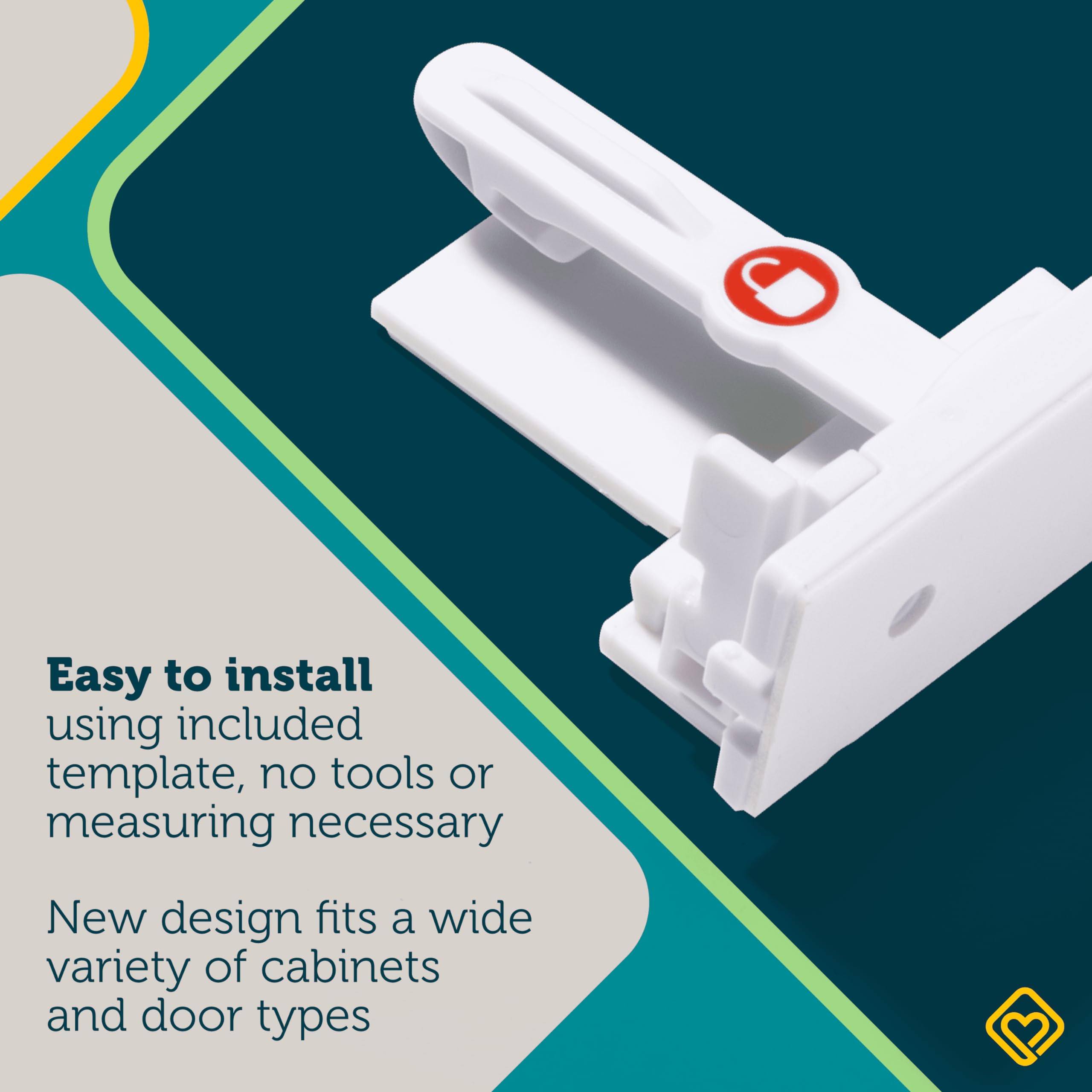 Foto 2 | Cerraduras Para Armarios Safety 1st Secure-to-explore (12 Cerraduras), Color Blanco - Venta Internacional.