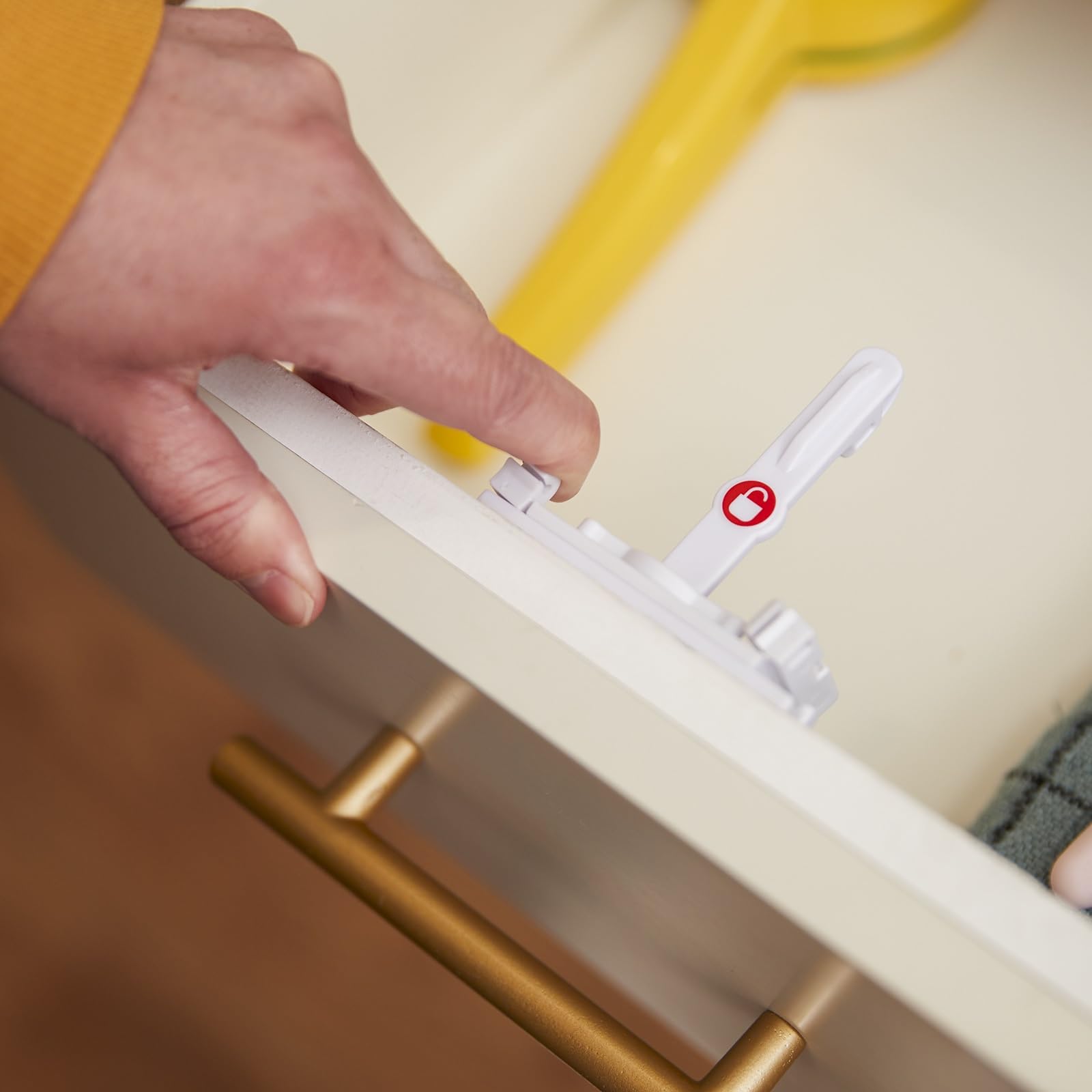 Foto 5 pulgar | Cerraduras Para Armarios Safety 1st Secure-to-explore (12 Cerraduras), Color Blanco - Venta Internacional.