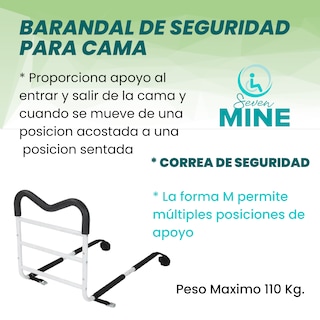 Foto 2 | Barandal para Cama Super Confort Adulto Mayor SC-BAR1 Blanco
