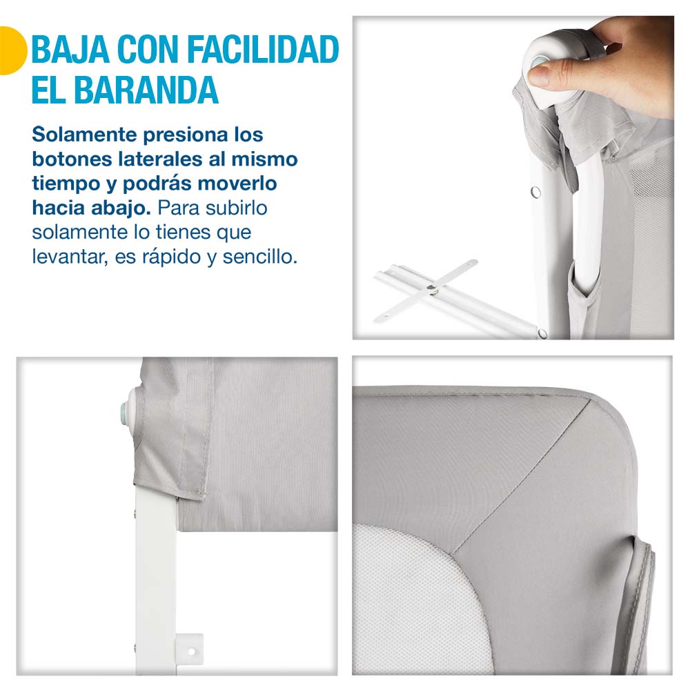 Foto 8 | Barandal Shimy Gris para Cuna