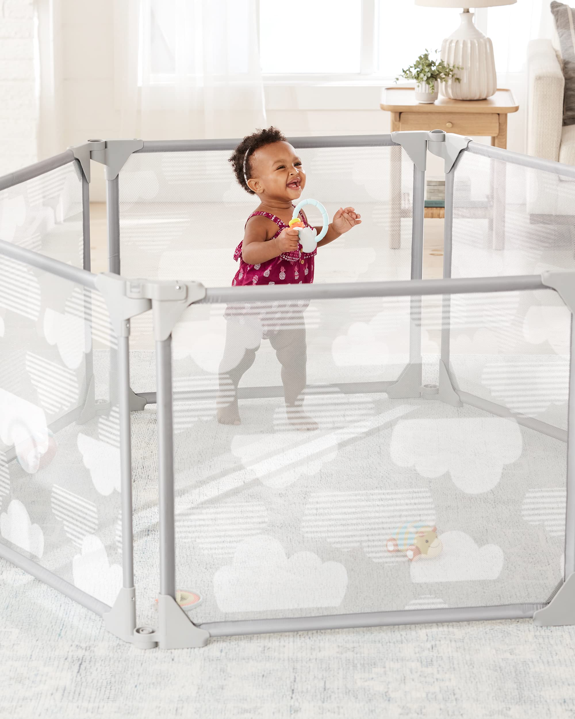 Foto 5 pulgar | Carcasa Expandible Playview Skip Hop Baby Gate, Plateada - Venta Internacional.