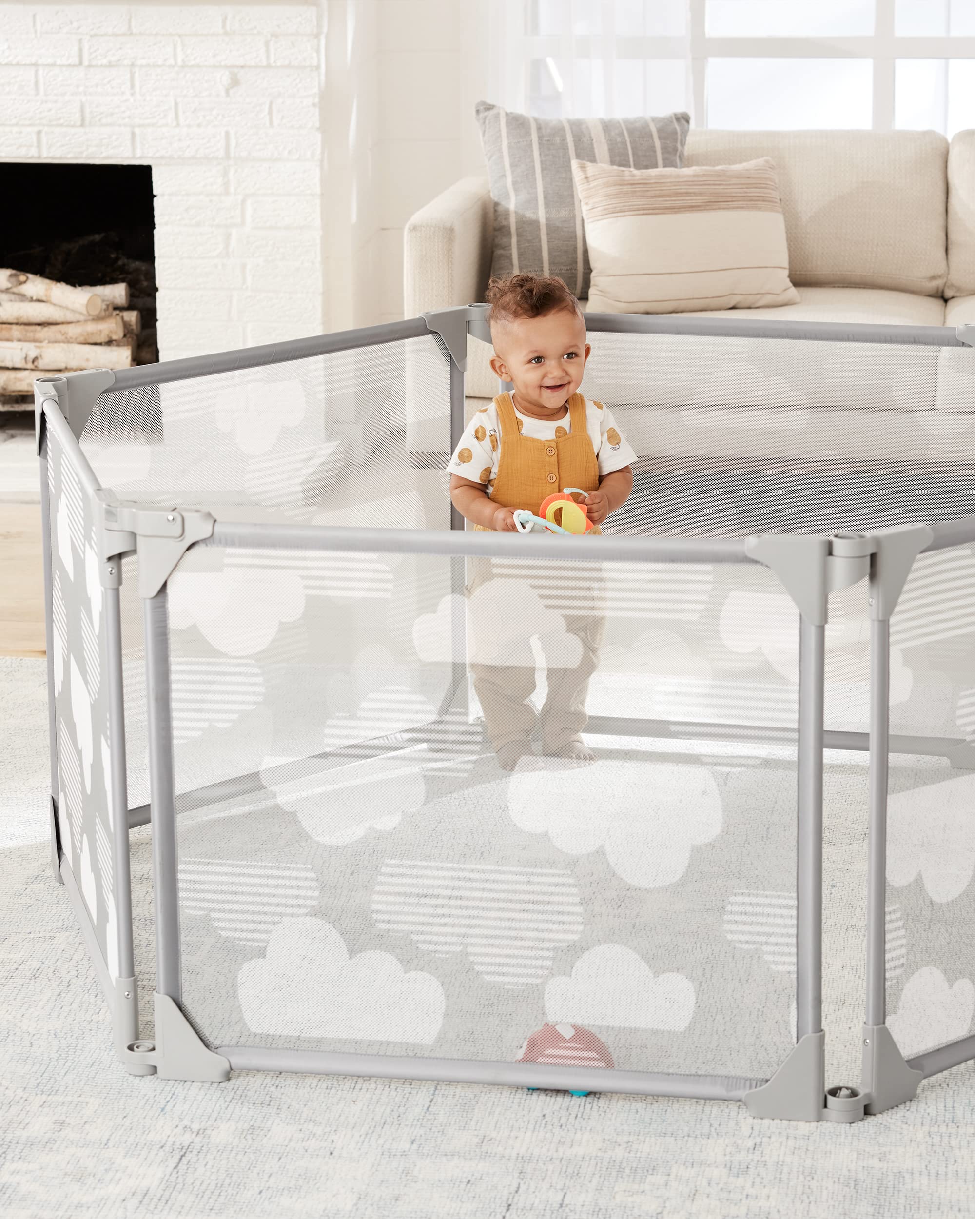 Foto 7 pulgar | Carcasa Expandible Playview Skip Hop Baby Gate, Plateada - Venta Internacional.