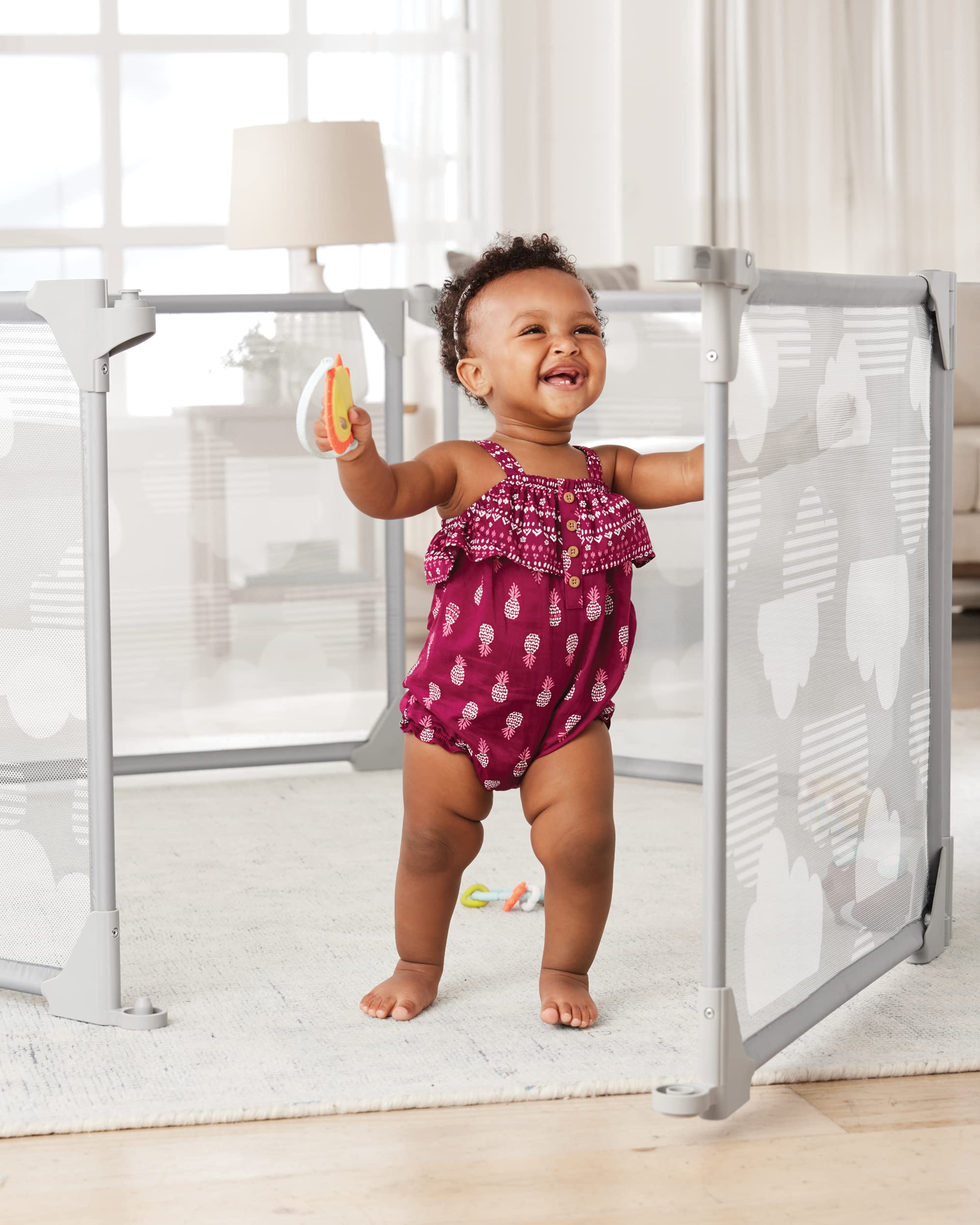 Foto 8 pulgar | Carcasa Expandible Playview Skip Hop Baby Gate, Plateada - Venta Internacional.