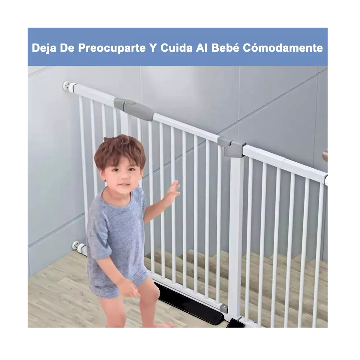 Foto 4 pulgar | Puerta Seguridad Interior Expandible Reja Para Bebe Mascota Eo Safe Imports Esi-15072 Blanco