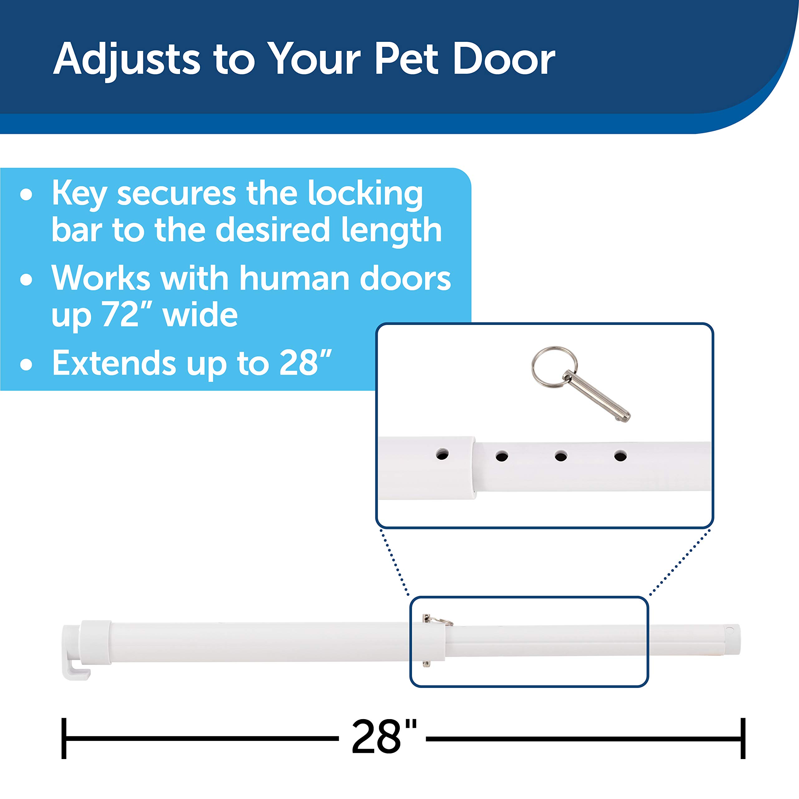 Foto 5 pulgar | Puerta Corrediza De Vidrio Para Mascotas Petsafe Con Barra De Seguridad De Hasta 72 Pulgadas De Anch - Venta Internac