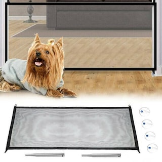 Foto 1 | Puerta De Escalera De Malla De Seguridad (110 X 75 Cm) Para Perros Pequeños - Sanlin - Venta Internacional.