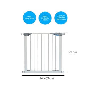 Foto 3 | Escalera Safety Fence Para Abejas Y Mascotas, 76-83 Cm, Color Blanco - Venta Internacional.