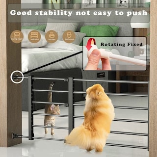 Foto 2 | Puerta Para Perros Stoneglow, Escalón Expandible De 56 A 100 Cm, Color Negro - Venta Internacional.