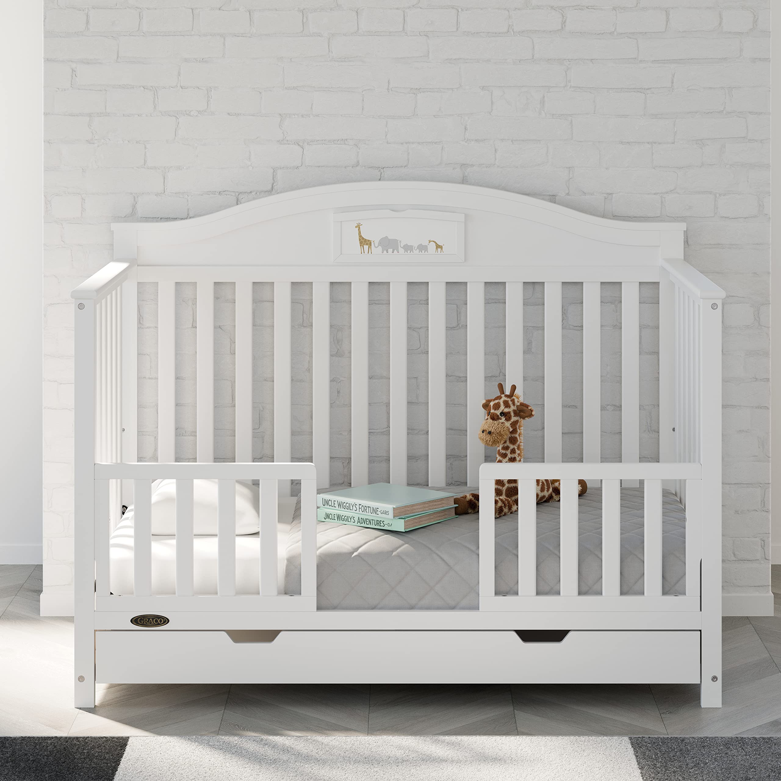 Foto 3 pulgar | Barandilla De Seguridad Para Niños Pequeños Graco Para Cuna Storkcraft, Blanca - Venta Internacional.