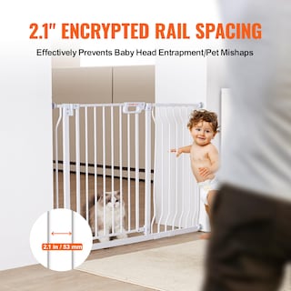 Foto 5 | Puerta De Seguridad Vevor De 75 A 118 Cm, Extra Alta, Con Cierre Automático Para Escaleras - Venta Internacional.