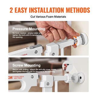 Foto 6 | Puerta De Seguridad Vevor De 75 A 118 Cm, Extra Alta, Con Cierre Automático Para Escaleras - Venta Internacional.