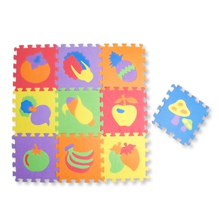 Foto 4 | Tapete De Fomi Armable Infantil Frutas Multicolor 10 Piezas