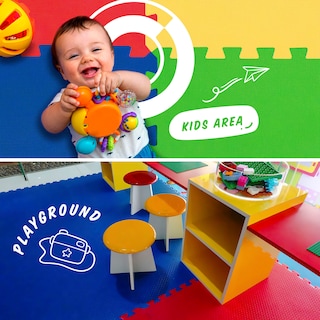 Foto 4 | Tapete Bebé Niños Prototipo Multicolor 4 Piezas