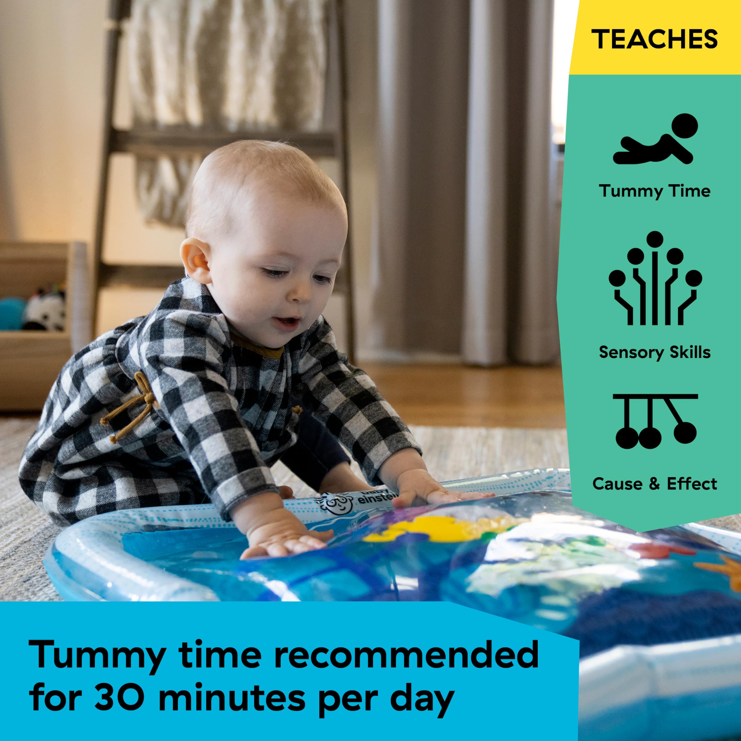 Foto 4 pulgar | Tapete Acuático Baby Einstein Tummy Time Opus Octopus Blue - Venta Internacional