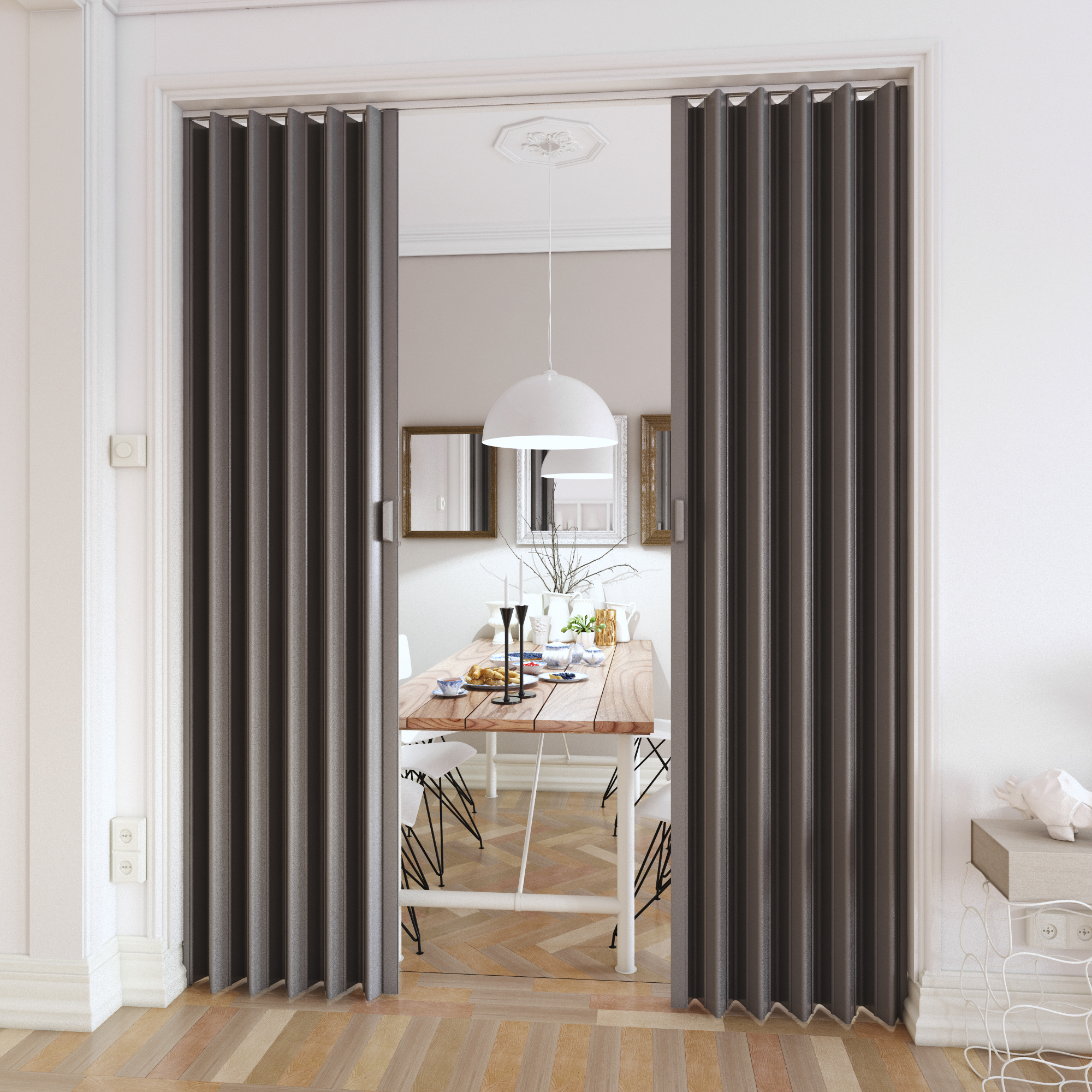 Foto 4 | Puerta Plegable Grande - Gris