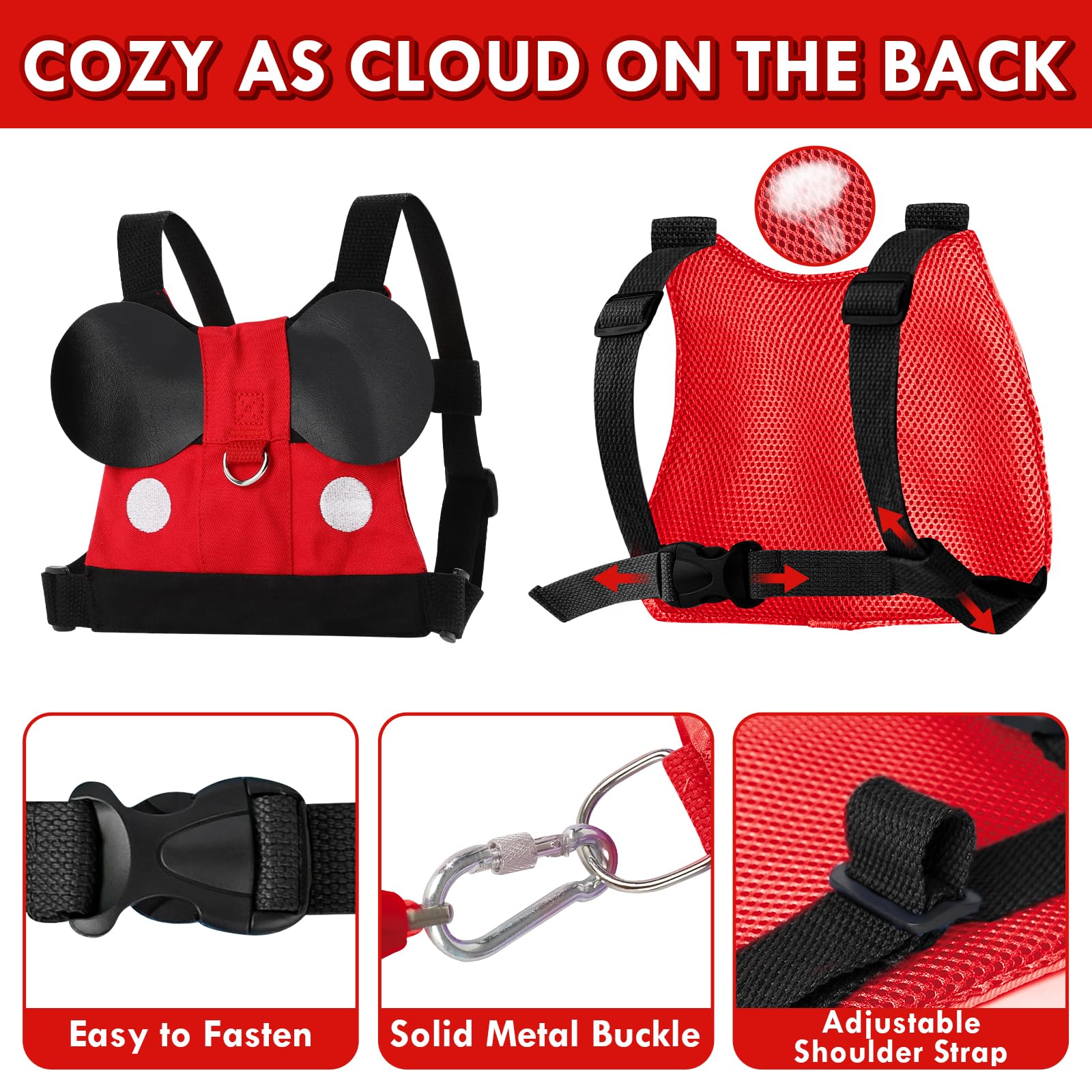 Foto 5 pulgar | Arnés De Seguridad Lehoo Castle Para Niños Pequeños Mickey Boys - Venta Internacional.