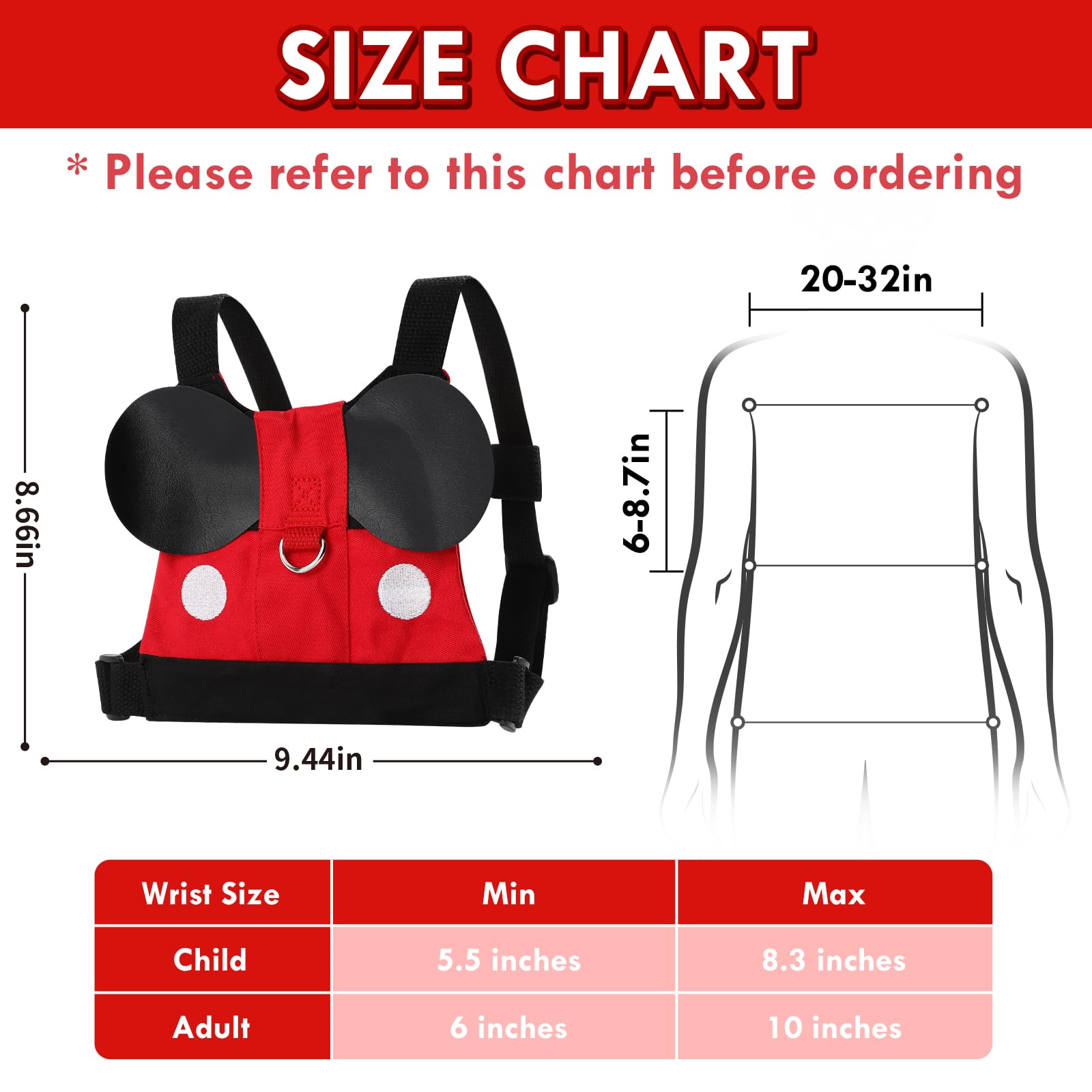 Foto 6 | Arnés De Seguridad Lehoo Castle Para Niños Pequeños Mickey Boys - Venta Internacional.