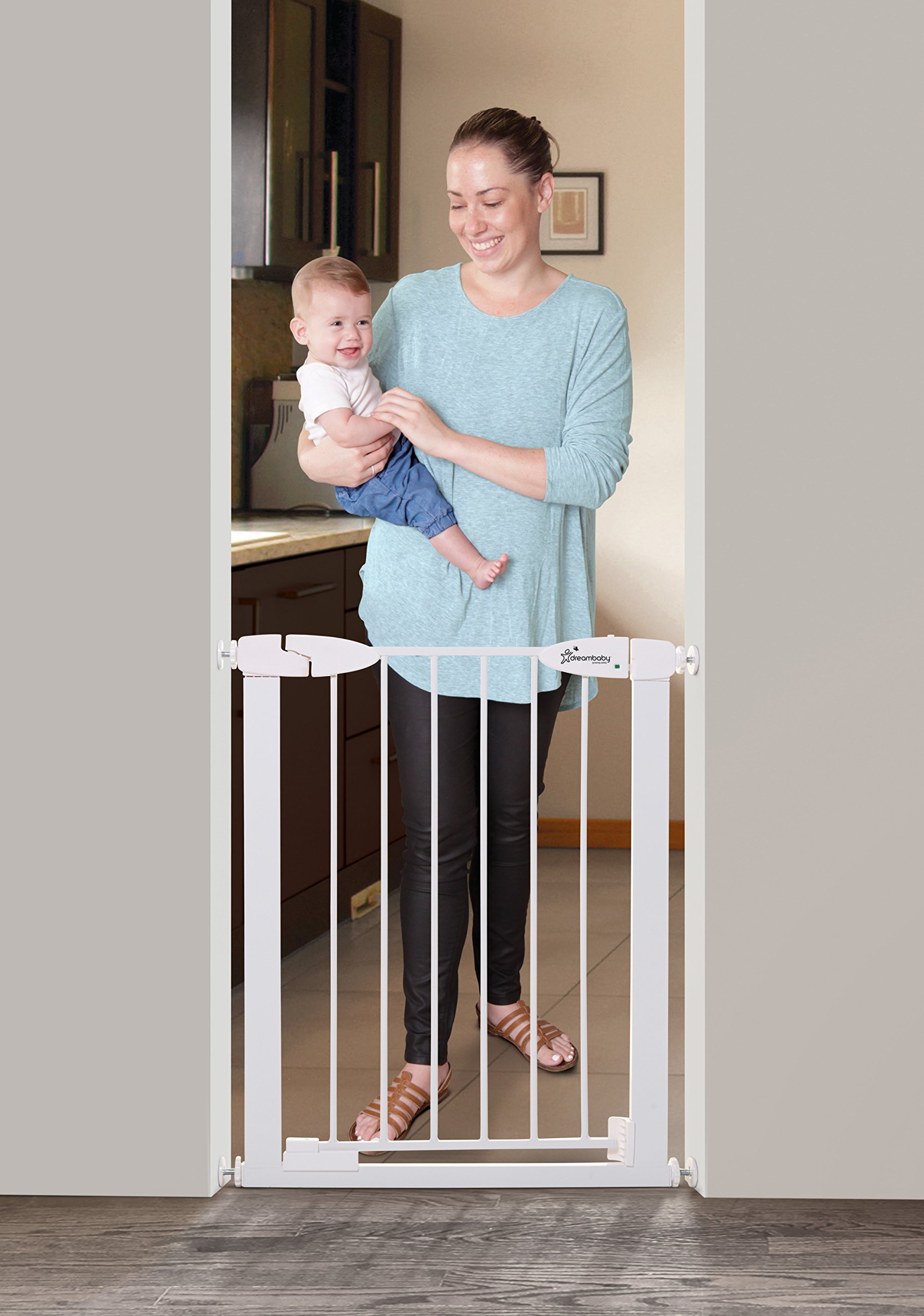 Foto 6 pulgar | Baby Gate Dreambaby Boston Con Cierre Automático Magnético, Color Blanco - Venta Internacional.