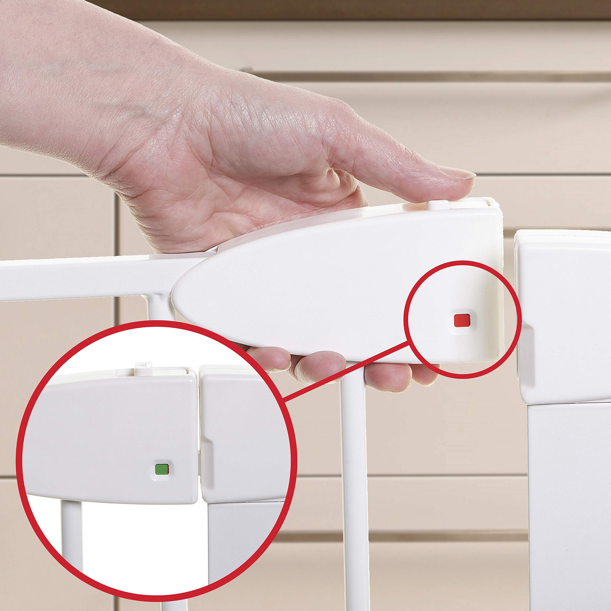Foto 7 | Baby Gate Dreambaby Boston Con Cierre Automático Magnético, Color Blanco - Venta Internacional.
