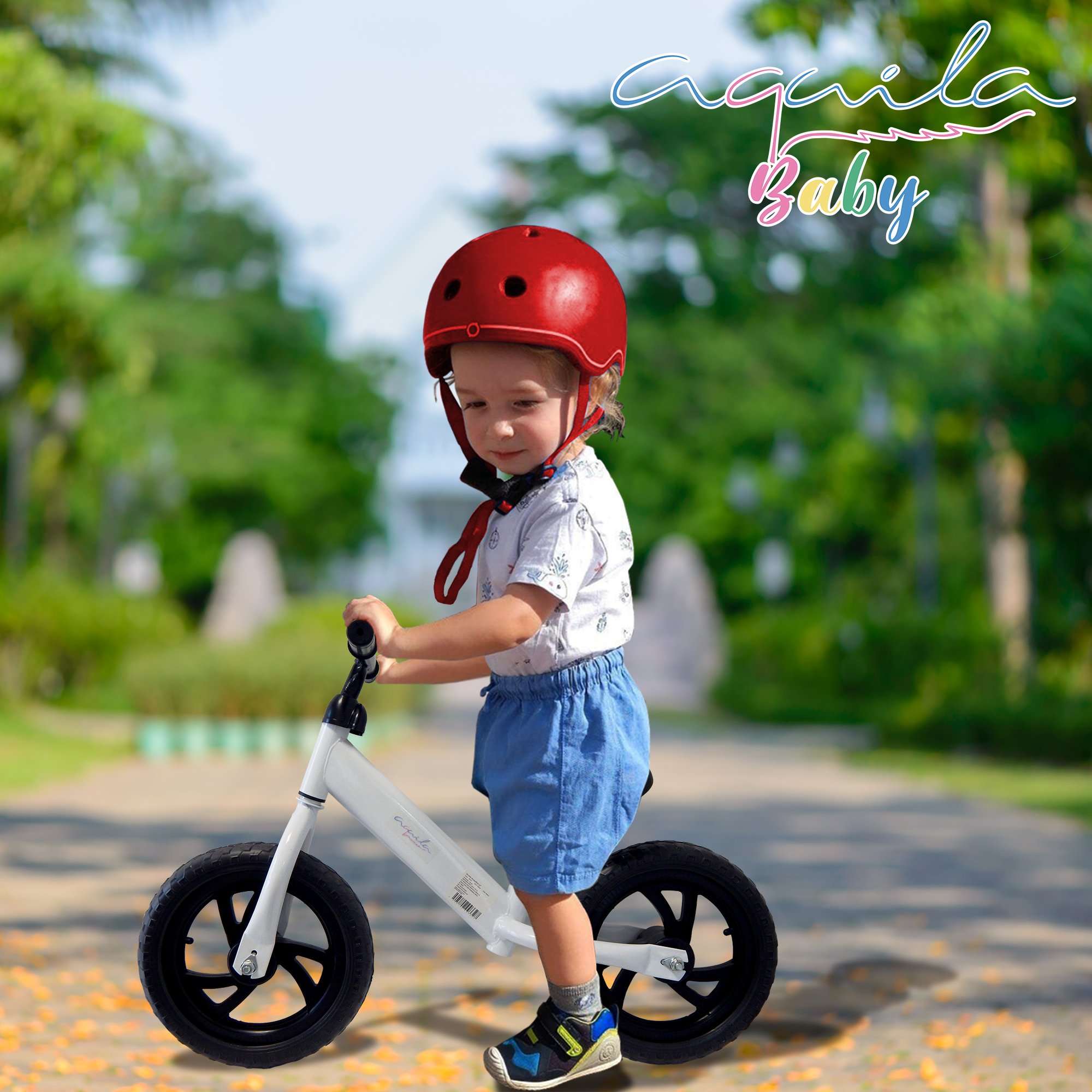 Foto 7 pulgar | Bicicleta de Equilibrio Aquila Charme Blanco Ajustable para Niños