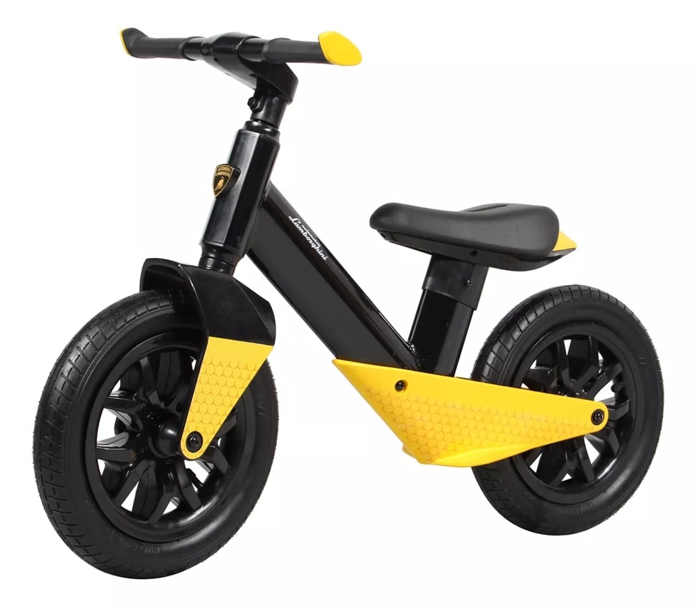 Triciclo de Equilibrio Lamborghini Negro con Amarillo $2,399